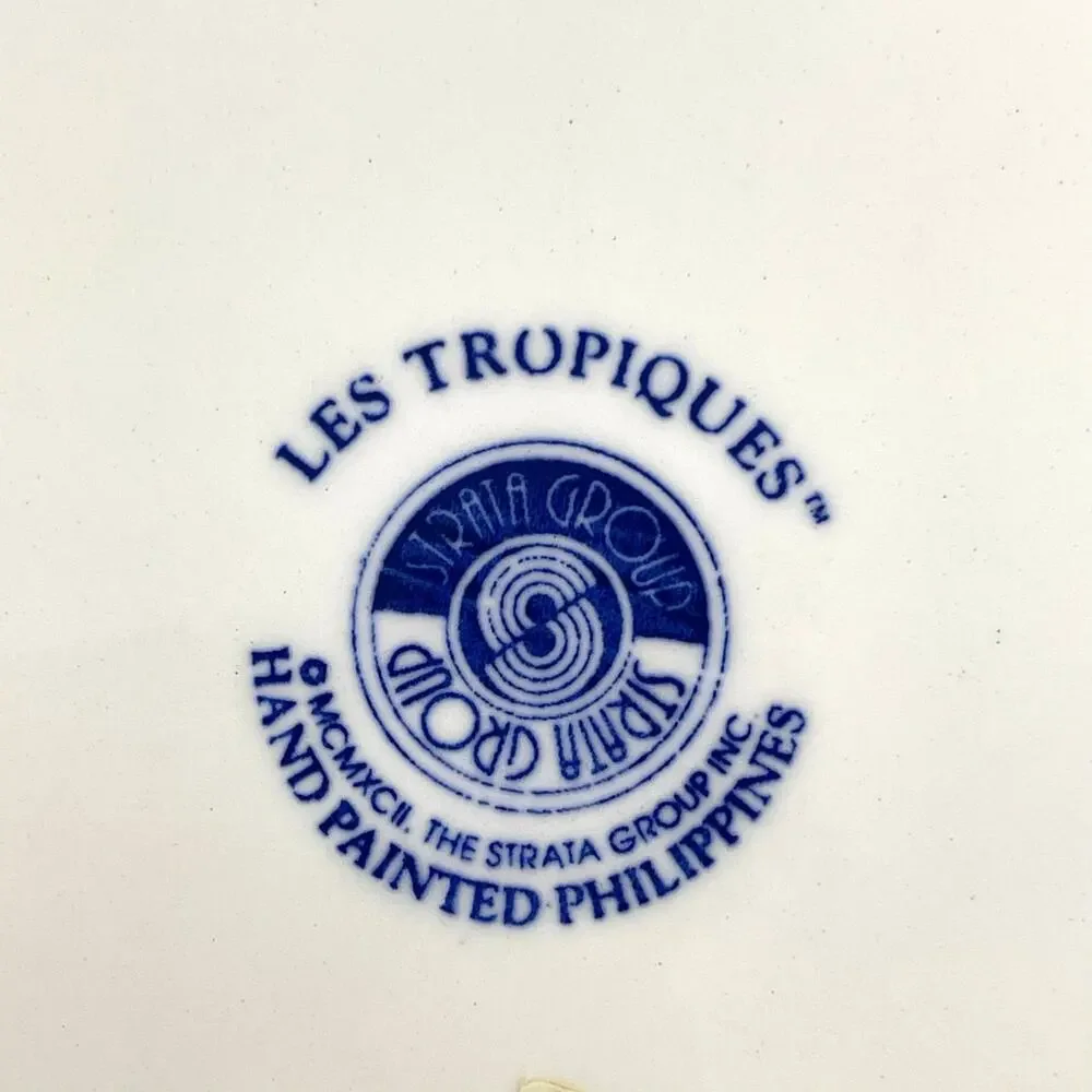 Les Tropiques Strata Set of 6 Dinner Plates 10 5/8